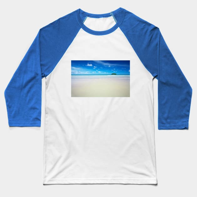 Beach Baseball T-Shirt by theendhascome